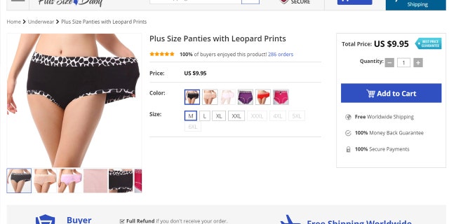 “I honestly have no idea why they’ve chosen to advertise in this way. I don’t know if perhaps they were just embarrassed to have someone of a bigger size wearing their clothes. It’s not helpful at all.”