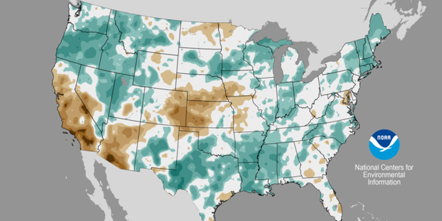 Much of the country experienced above-normal precipitation in April.