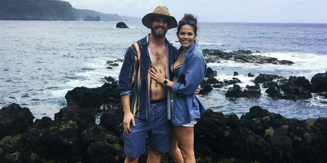 The couple actually got engaged on a "snuba" trip, which differs from scuba, in that divers wear an oxygen line that’s connected to the ship instead of a tank on their back.