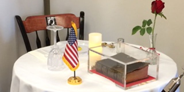 A Bible donated by a World War II veteran on display in a Manchester VA Medical Center memorial is at the center of a lawsuit filed by the Military Religious Freedom Foundation on behalf of a New Hampshire veteran.