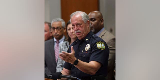 Virginia Beach Police Chief James Cervera said this would be "the only time we will announce his name." (AP Photo/Vicki Cronis-Nohe)