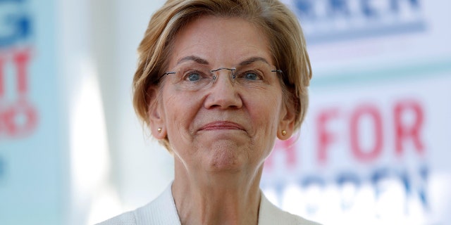 Democratic presidential candidate Senator Elizabeth Warren, a member of the D-Mass., Called for the dissolution of Amazon. (AP Photo / Robert F. Bukaty)