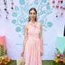 Whitney Port looks spring chic in a plaid Novis dress while attending the Amazon Handmade event at The Lombardi House in West Hollywood, Calif. on on April 28, 2019. 