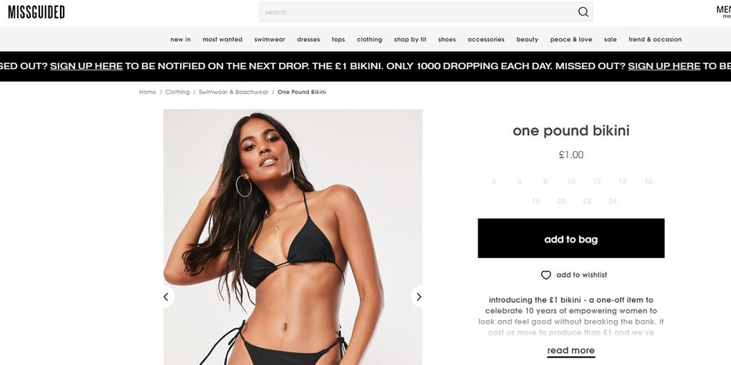 Missguided's 1 deals bikini