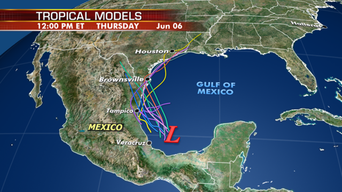 The system is expected to move northwest towards the northeastern coast of Mexico, and effect south Texas by later this week.