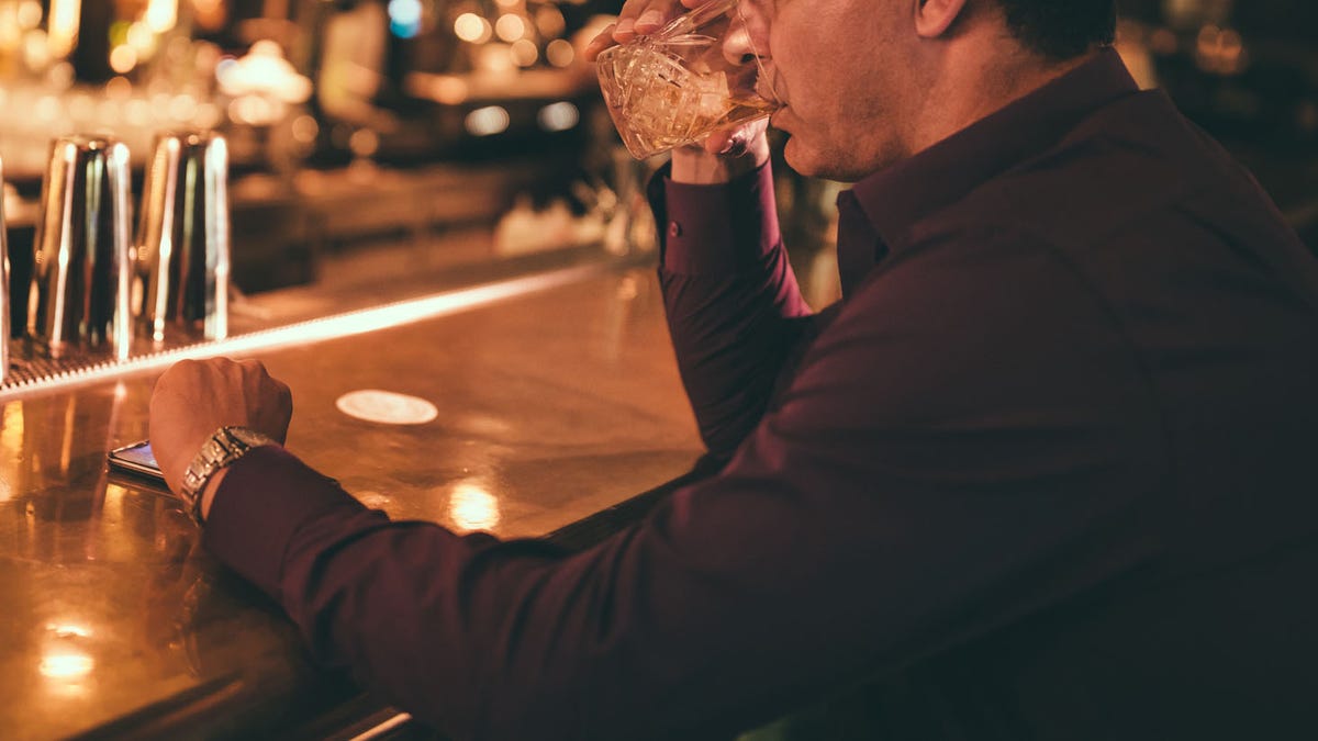 man at bar