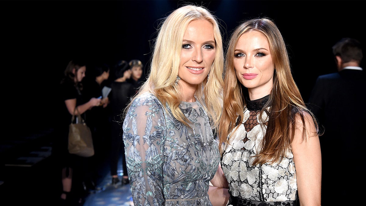 Designers Keren Craig and Georgina Chapman on the runway at the Marchesa fashion show during New York Fashion Week, September 2016. (Photo by Theo Wargo/Getty Images for New York Fashion Week: The Shows)