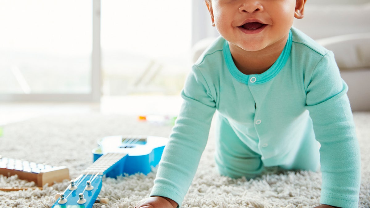 baby crawling