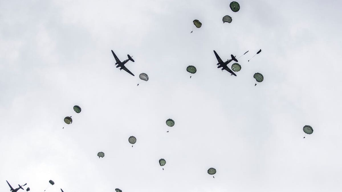 Approximately 200 parachutists participated in the jump over Normandy on Wednesday, replicating a jump made by U.S. soldiers on June 6, 1944, as a prelude to the seaborne invasions on D-Day.
