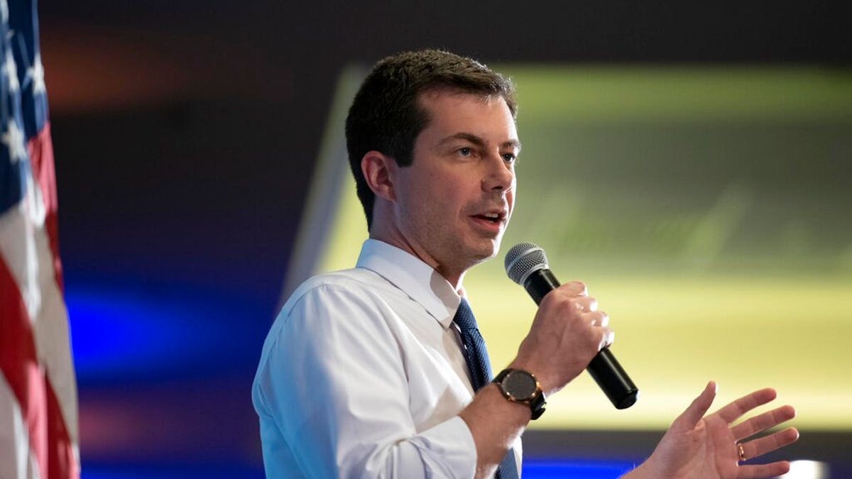 Democratic presidential candidate Mayor Pete Buttigieg speaks at a grassroots event on Friday, June 14, 2019, in Alexandria, Va. (AP Photo/Sait Serkan Gurbuz)