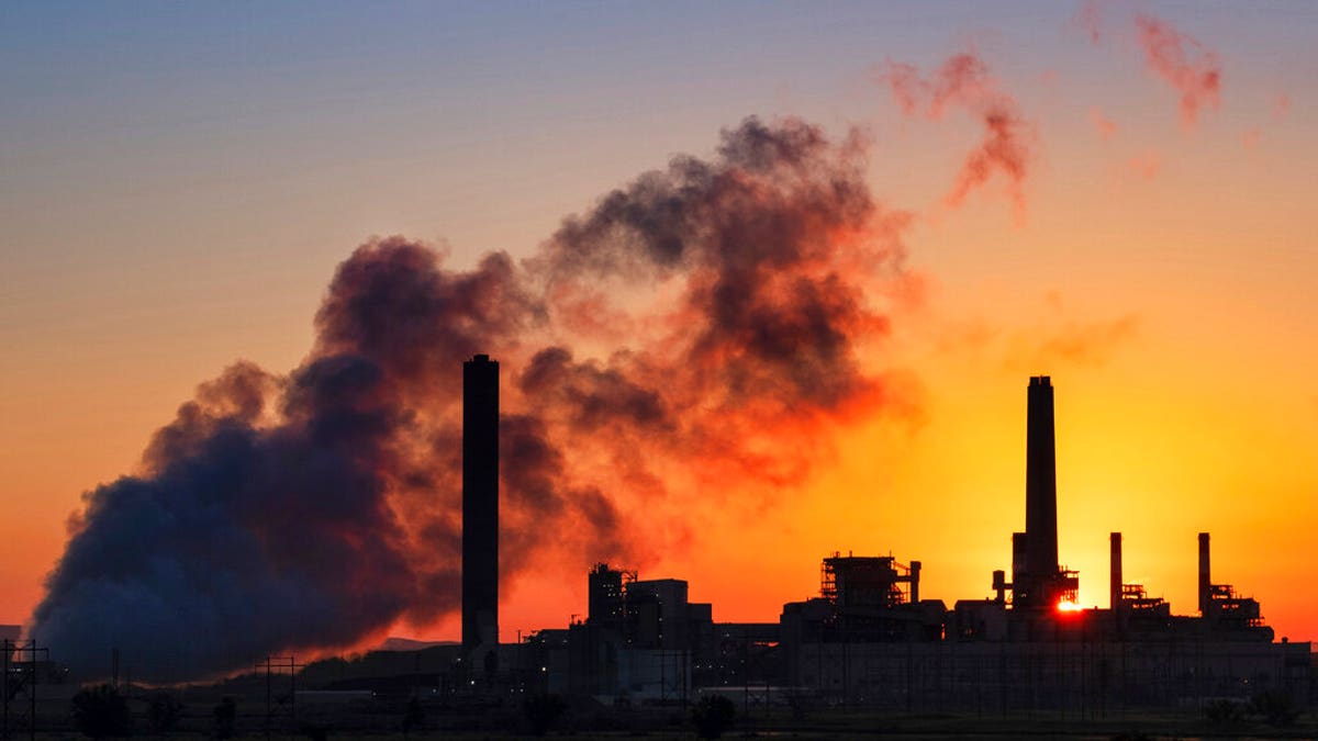FILE: The Dave Johnson coal-fired power plant is silhouetted against the morning sun in Glenrock, Wyo. 