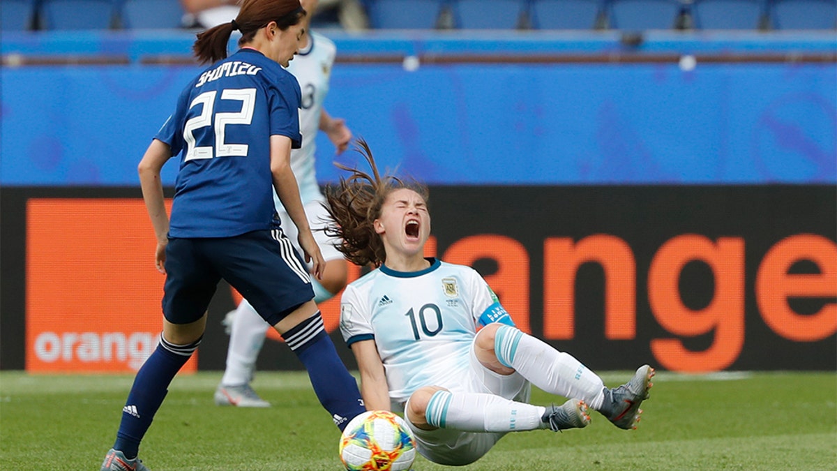 Argentina celebrate after gutsy draw with Japan at Women's World