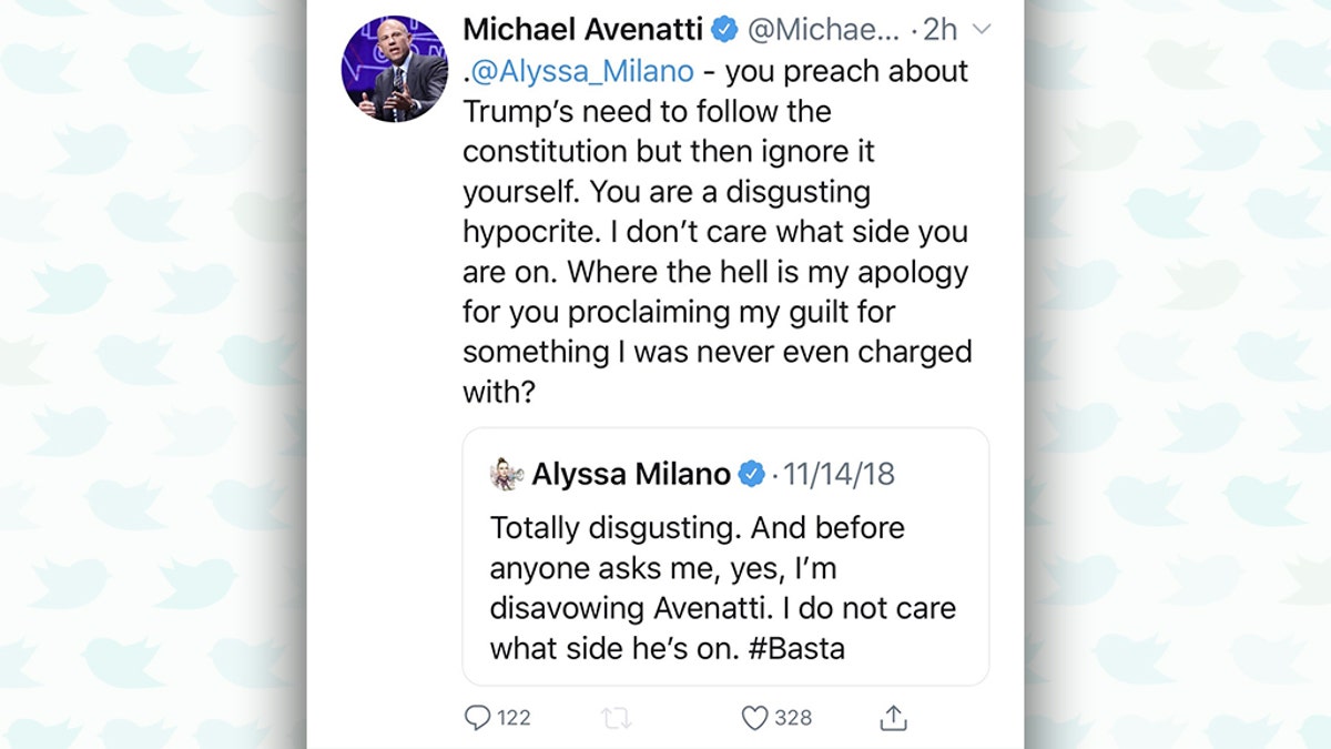 For some reason, the lawyer chose to respond on Monday -- about eight months after the actress' tweet -- by labeling her a "disgusting hypocrite"<br>