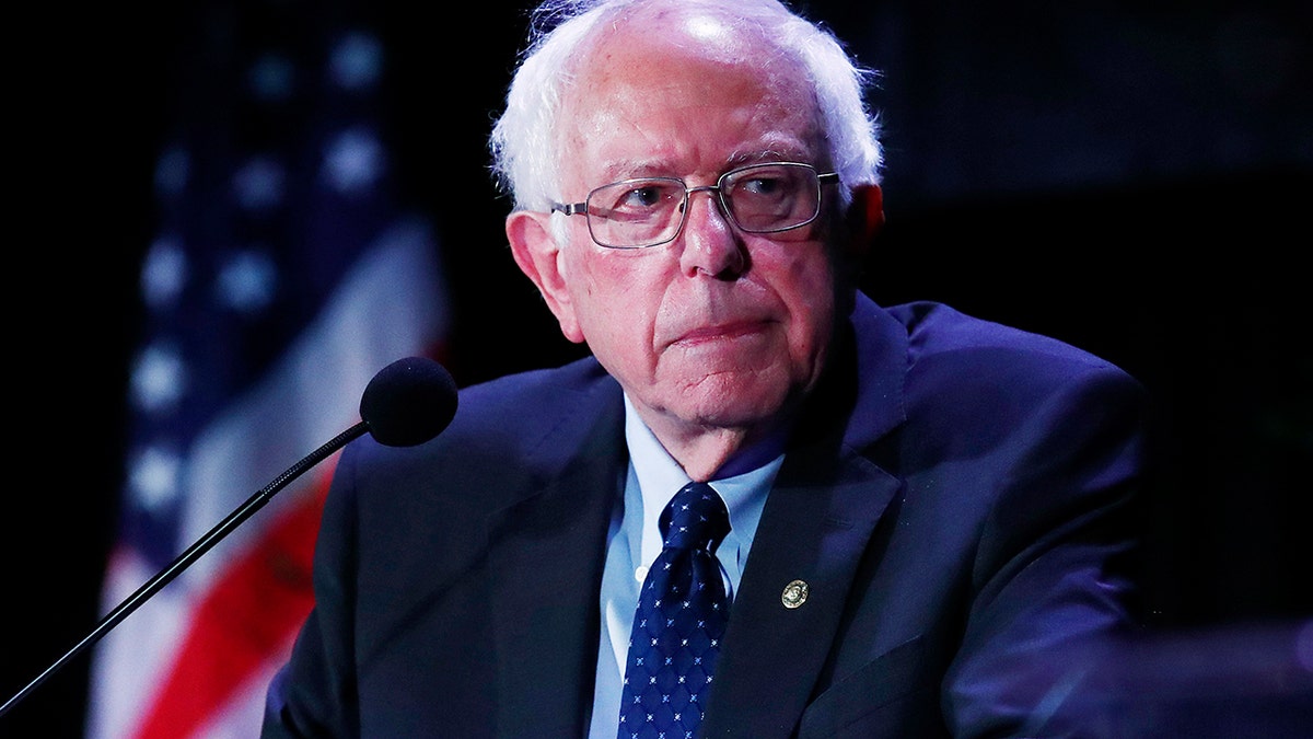 Democratic presidential candidate Sen. Bernie Sanders, I-Vt., pauses while speaking during a forum on Friday, June 21, 2019, in Miami. (AP Photo/Brynn Anderson)