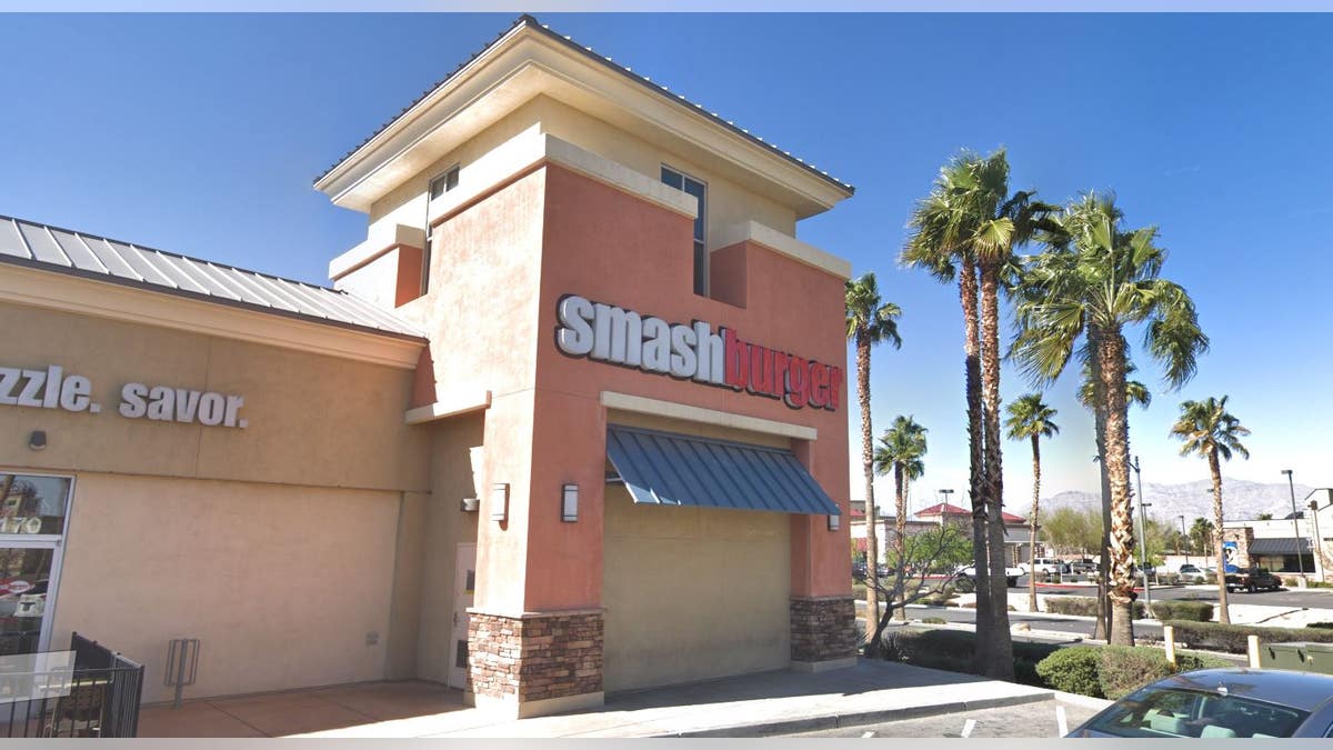 An exterior shot of a Smashburger location near near Ann Road and US 95 in Las Vegas, where the alleged incident recently occured.