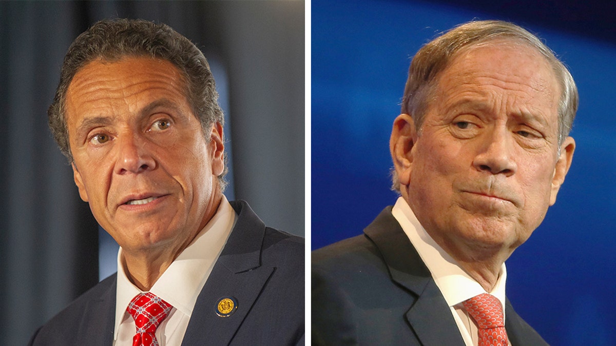 Former Gov. George Pataki, right, called on Gov. Andrew Cuomo to intervene in the prisoner's planned release.