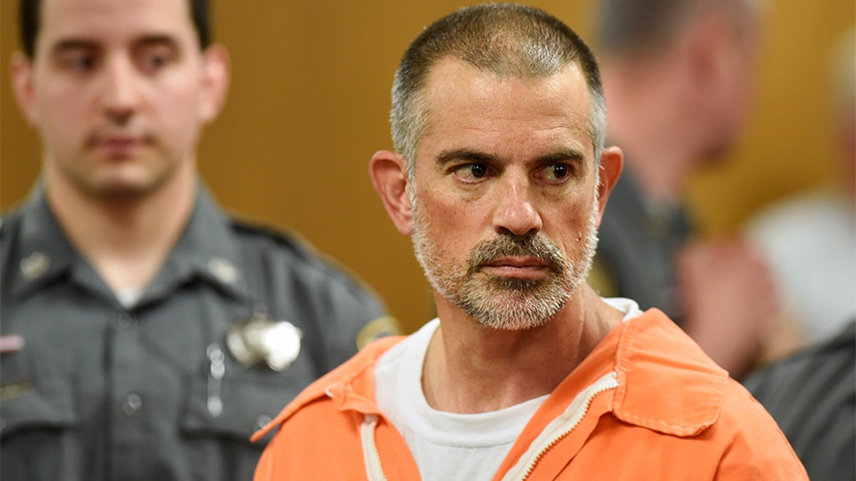 Fotis Dulos is arraigned on charges of tampering with or fabricating physical evidence and first-degree hindering prosecution at Norwalk Superior Court in Norwalk, Conn. Monday, June 3, 2019.