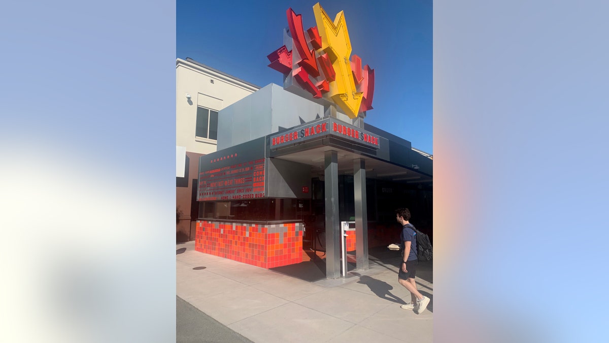 Facebook’s on-campus burger shack was closed during the International Press Day tour. (Brian Flood, Fox News)