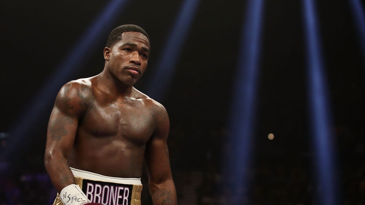 Adrien Broner, pictured here during the WBA welterweight championship against Manny Pacquiao in January 2019, allegedly sexually assaulted a woman in a nightclub in Cleveland, Ohio, last year. 