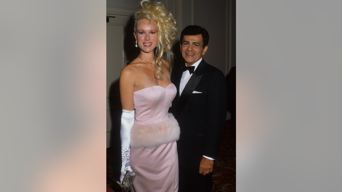 Disc jockey, TV personality and actor Casey Kasem and wife Jean Kasem attend the St. Jude Children's Hospital Benefit Gala on August 30, 1986 at the Century Plaza Hotel in Los Angeles, California. (Photo by Donaldson Collection/Michael Ochs Archives/Getty Images)