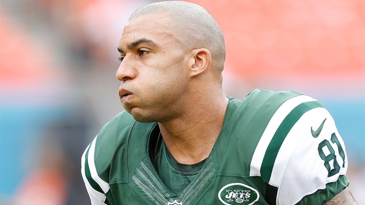 Former NFL player Kellen Winslow Jr., who played for Cleveland, Tampa Bay, New England and the New York Jets, faces up to life in prison if convicted on all counts. (Joel Auerbach/Getty Images, File)