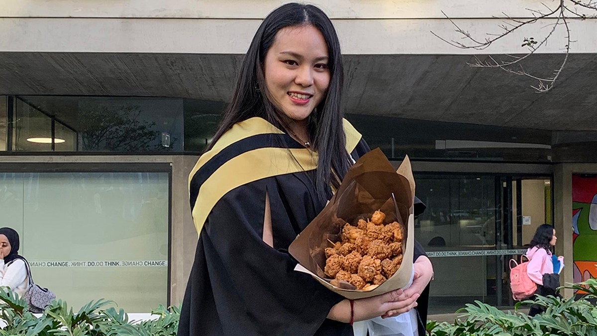 In the lead up to her graduation, interior design student Lucy Zhao, 22, said that she knew she wanted to do something special and unique to mark the occasion but was hopelessly stuck for creative ideas.