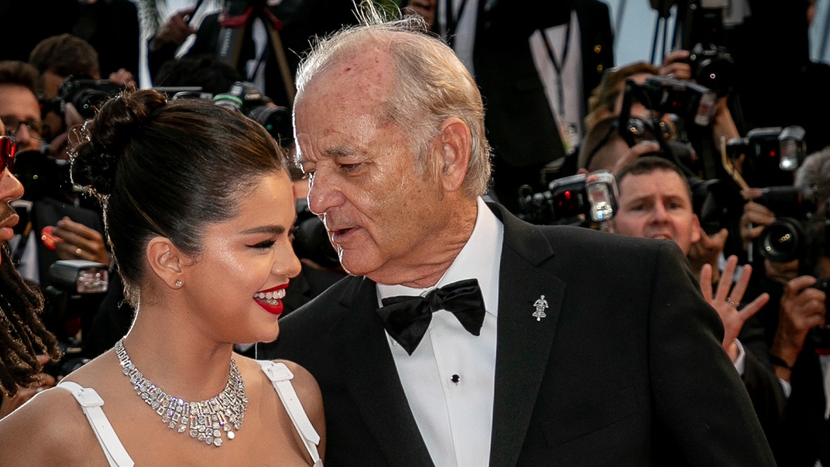 Actors Selena Gomez and Bill Murray attend the opening ceremony and screening of "The Dead Don't Die" during the 72nd annual Cannes Film Festival on May 14, 2019 in Cannes, France. (Getty)