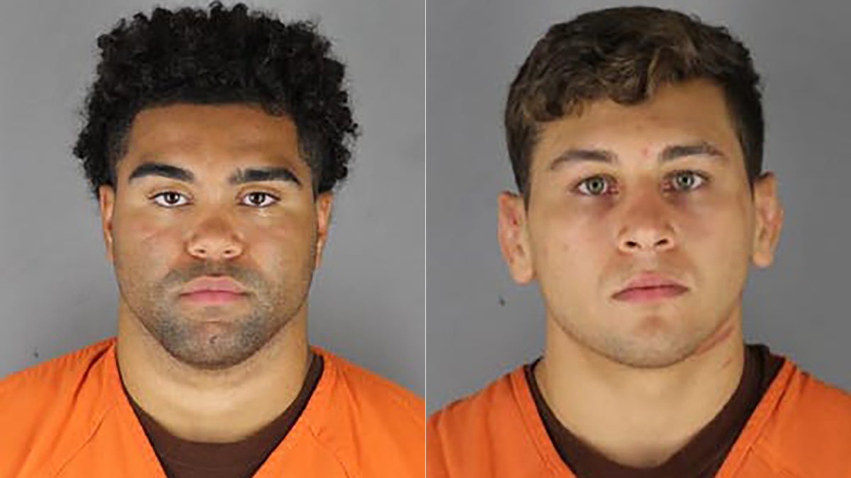 Gable Steveson, left, and Dylan Martinez were arrested on suspicion of criminal sexual conduct.