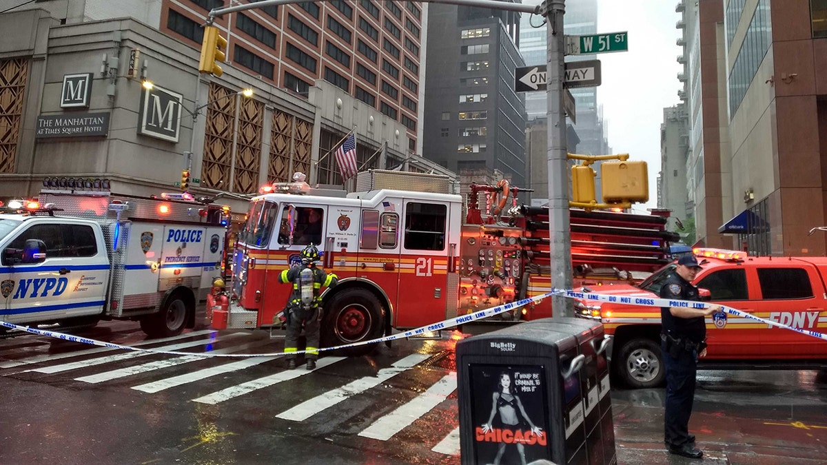 A massive emergency response on Monday after a helicopter crashed on a building in New York City.