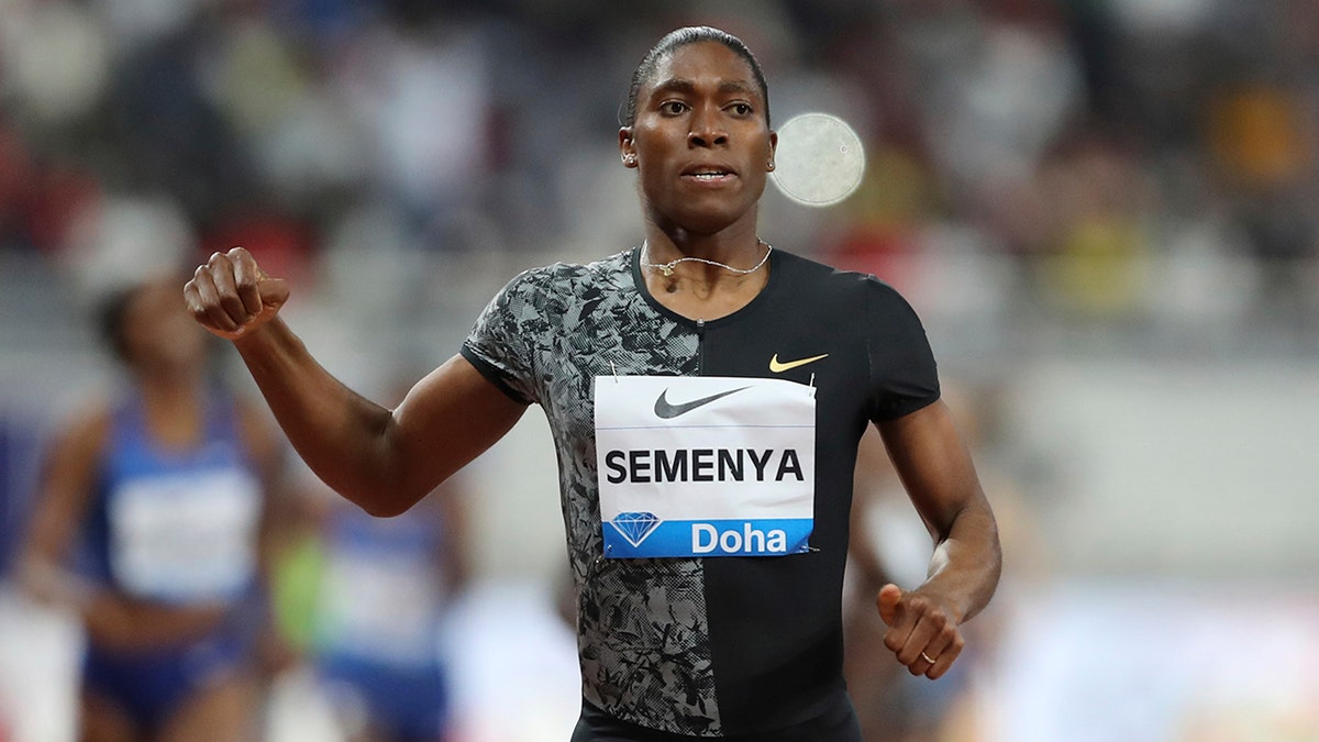 Caster Semenya's lawyers say the Swiss supreme court has ordered track's governing body to suspend its testosterone regulations. The lawyers say Monday's, June 3, 2019, ruling allows Semenya to compete unrestricted in all female events. (AP Photo/Kamran Jebreili, File)