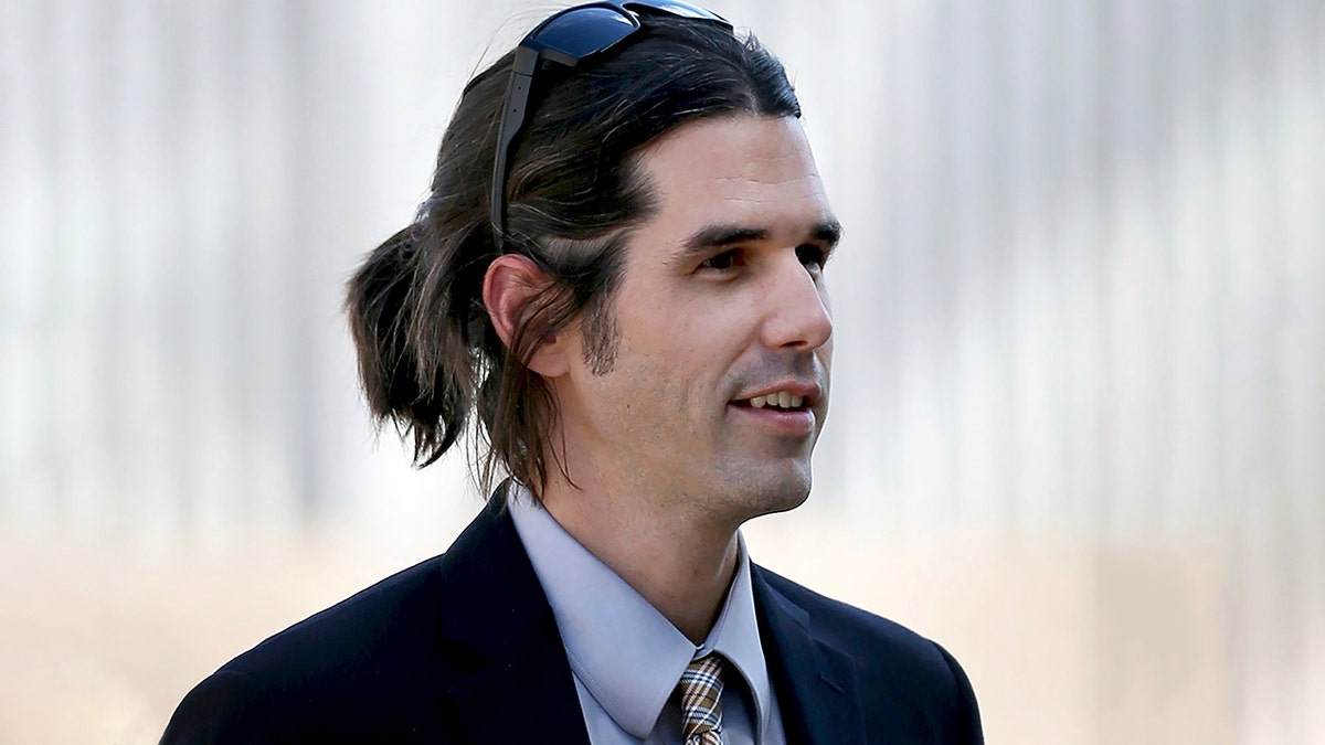 In this 2018 photo, Scott Daniel Warren, who is charged with human smuggling, walks into U.S. District Court in Tucson. (Kelly Presnell/Arizona Daily Star via AP, File)