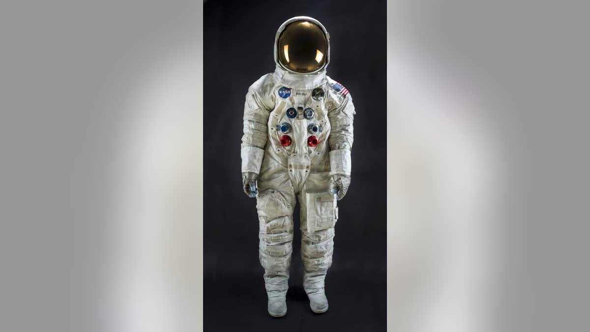 Neil Armstrong's Apollo 11 spacesuit. (Smithsonian National Air and Space Museum)