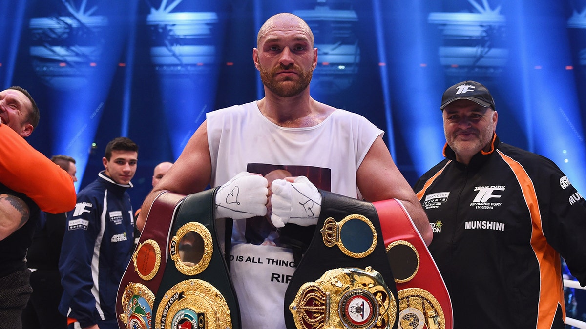 Tyson Fury was at the top of boxing in 2015 before suffering from mental health issues. (Photo by Lars Baron/Bongarts/Getty Images)