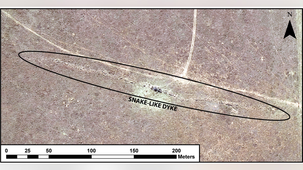 This image of the "Granophyre Dike" was generated by Dr. Martin Clark using imagery from the National Geospatial Information (NGI) and the Department of Rural Land Development and Land Reform (DRDLR) of South Africa