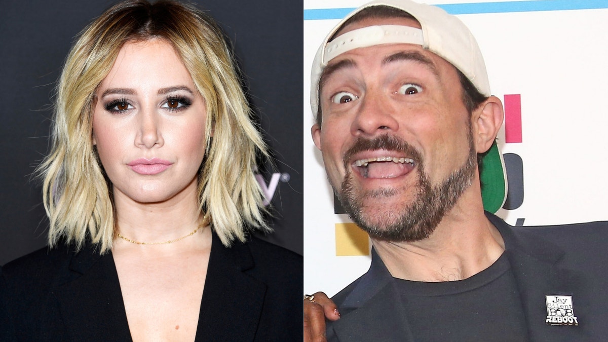 Former Disney star Ashley Tisdale accused of Kevin Smith of hitting her car. The "Clerks" director fired back, but they've since mended fences.