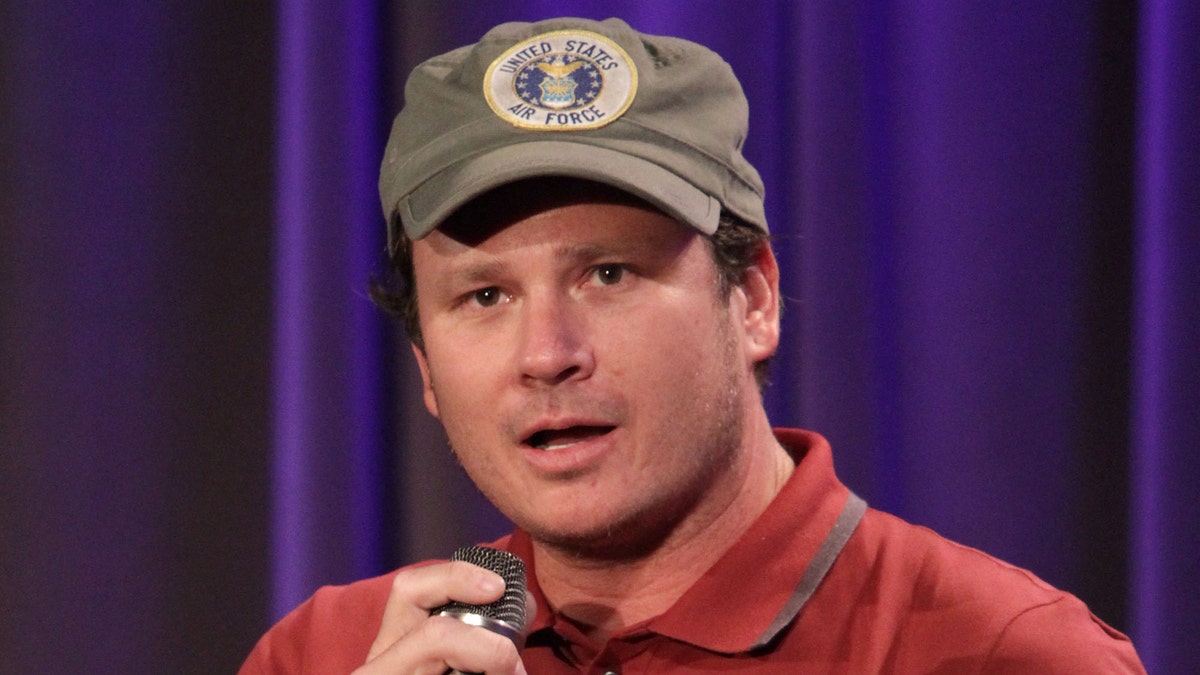 Musician Tom DeLonge speaks onstage at A Conversation With Tom DeLonge at The GRAMMY Museum on Oct. 13, 2015, in Los Angeles, Calif. (Rebecca Sapp/WireImage)