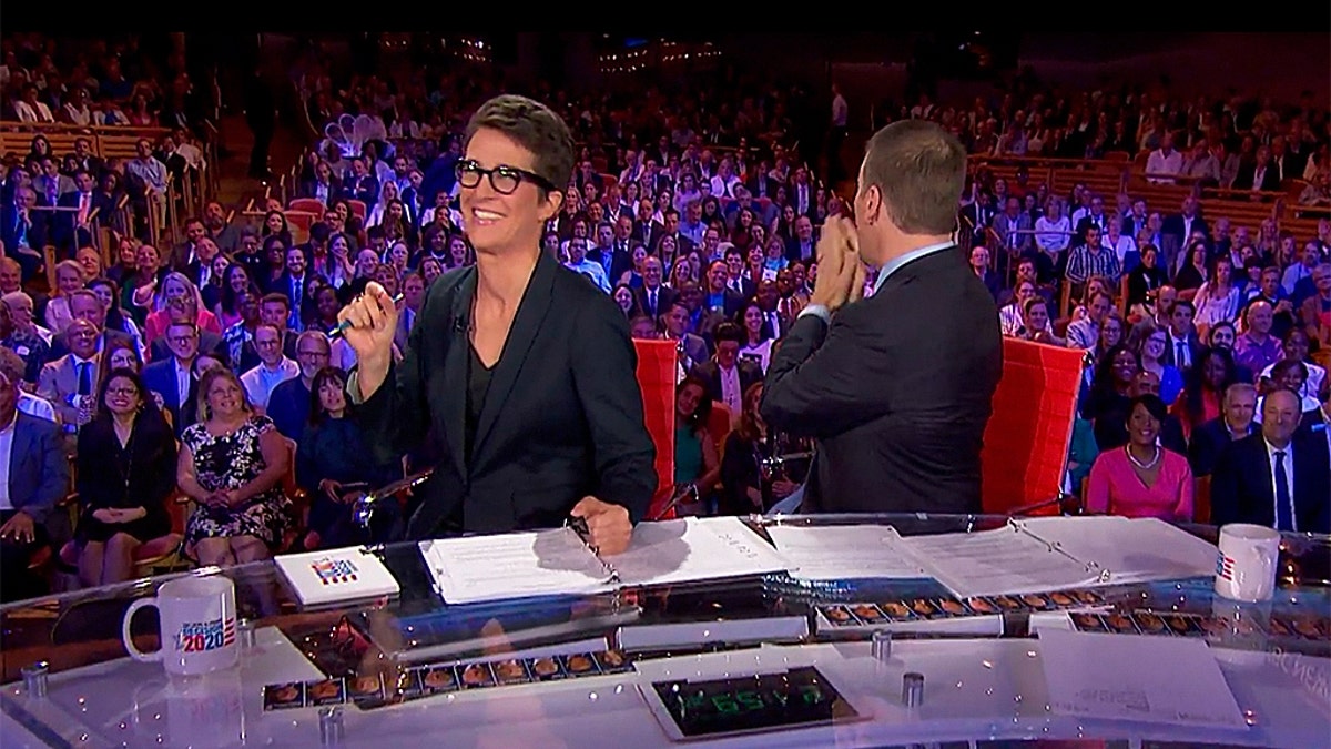 Things got particularly awkward when Chuck Todd and far-left opinion host Rachel Maddow took the reins at the midway point.