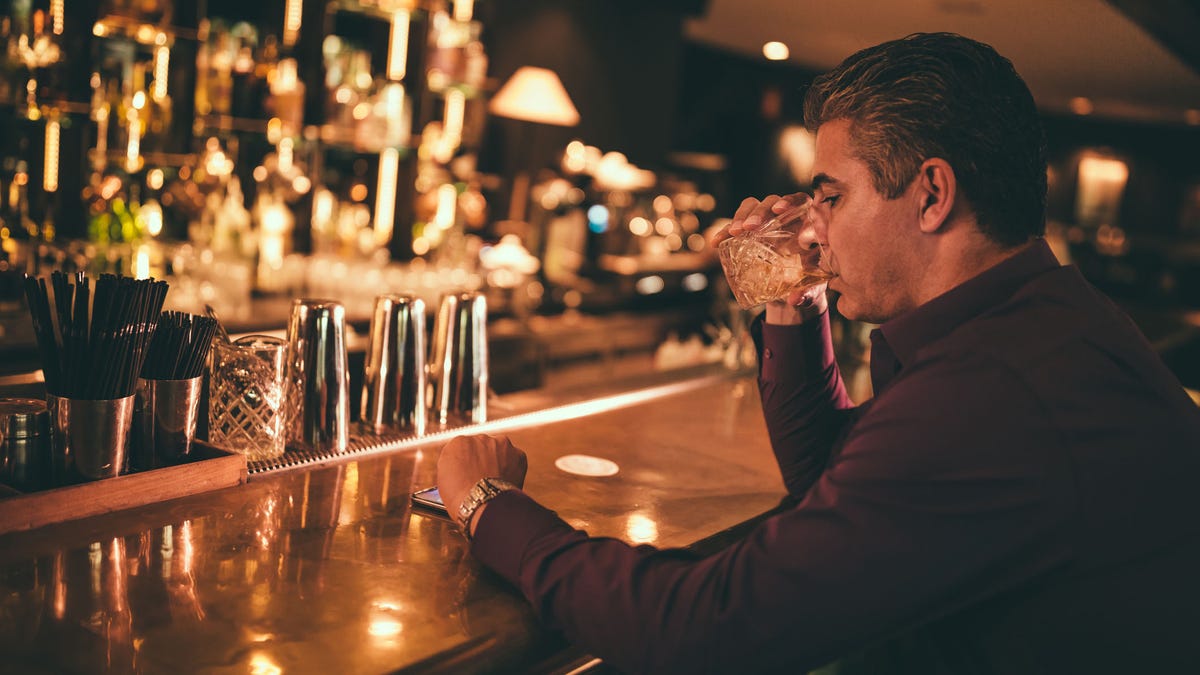 man at bar