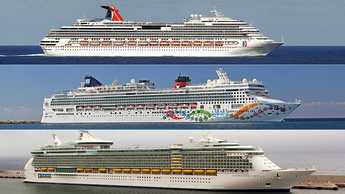 Three major Florida-based cruise lines are scrambling to produce with new agendas and answers following the Trump administration’s ban of cruise ships to Cuba. Pictured here are Carnival (top,) Norwegian Cruise Line (middle,) and Royal Caribbean (bottom) ships.