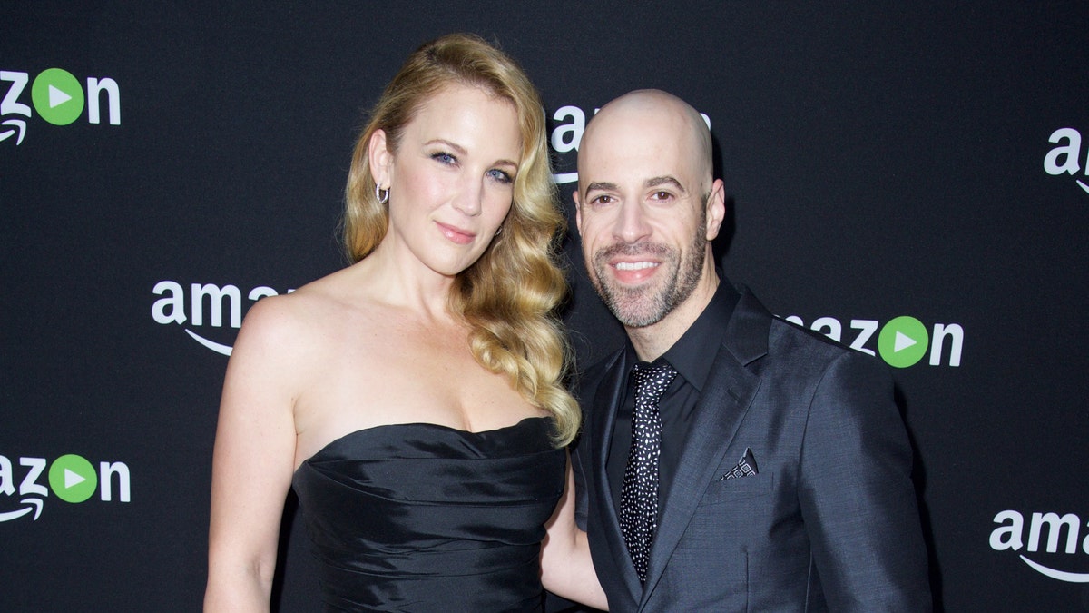 Deanna Daughtry and Chris Daughtry are seen in Beverly Hills, California, Jan. 10, 2016. (Getty Images)