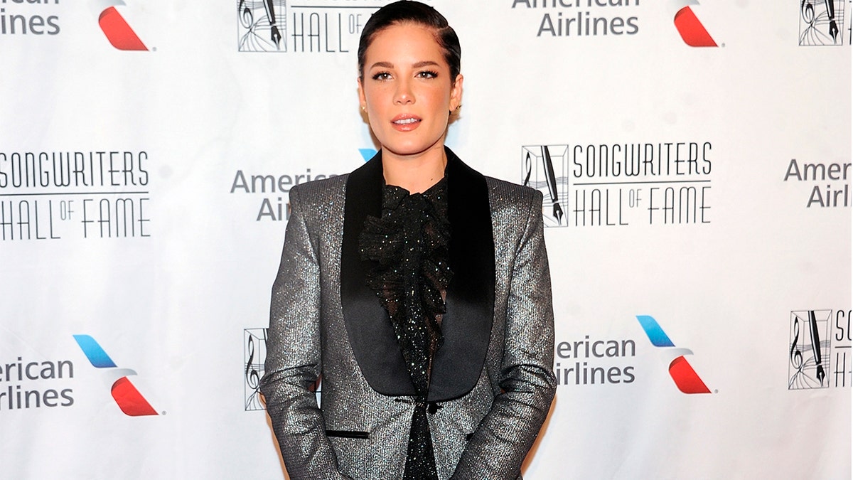 Halsey hinted that screenwriter Alev Aydin is the father by tagging him in the pregnancy announcement. (Photo by Brad Barket/Invision/AP, File)