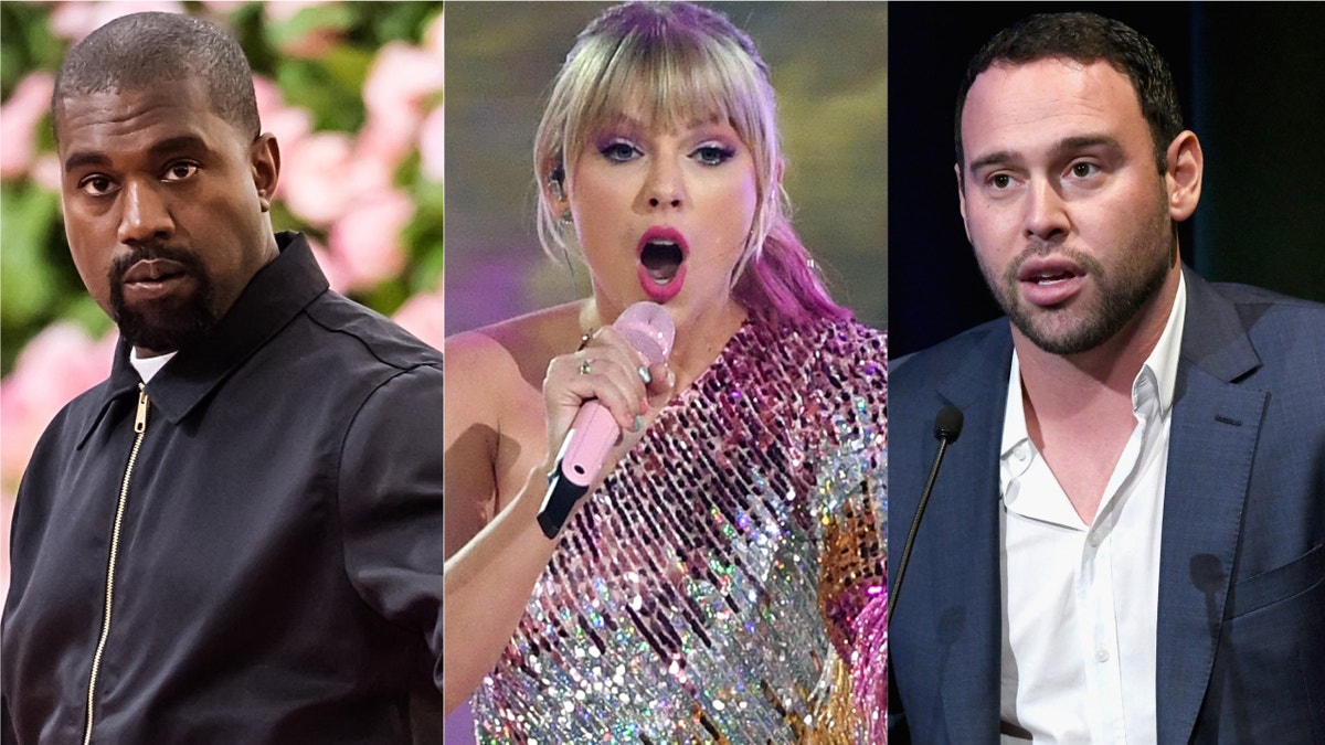 Taylor Swift blasted Scooter Braun, Kanye West's former manager, after Braun purchased Big Machine from founder Scott Borchetta. Braun, who Swift accused of "manipulative bullying," now owns the masters to Swift's first six albums.