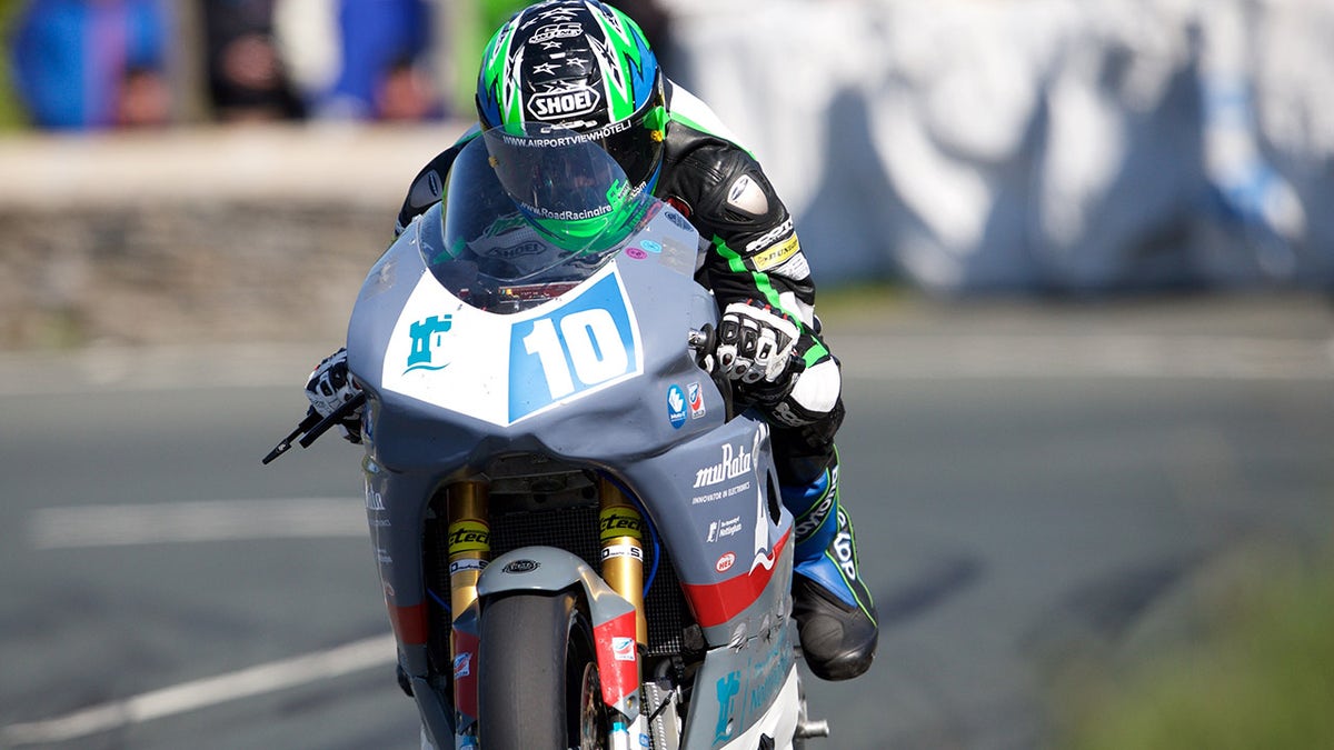 Mathison, seen here in 2015, has been racing on the Isle of Man since 2013.