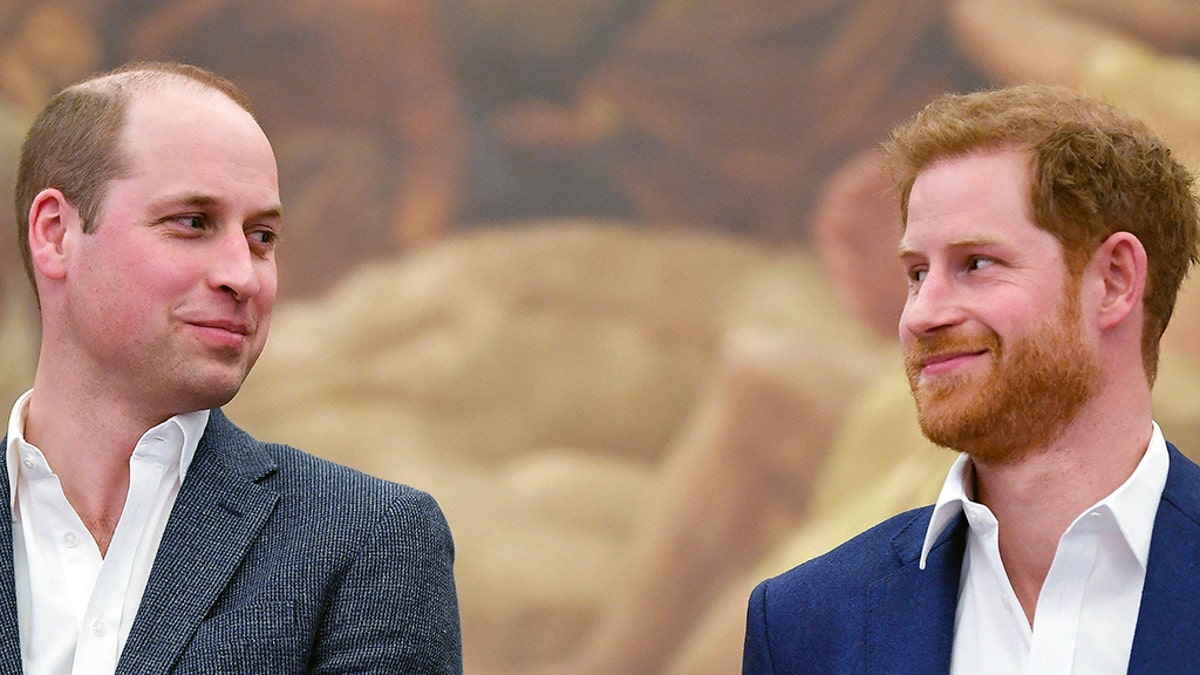 Britain's Prince William, left, and Prince Harry attend the opening the Greenhouse Centre in London, Thursday, April 26, 2018. (Toby Melville/PA via AP)