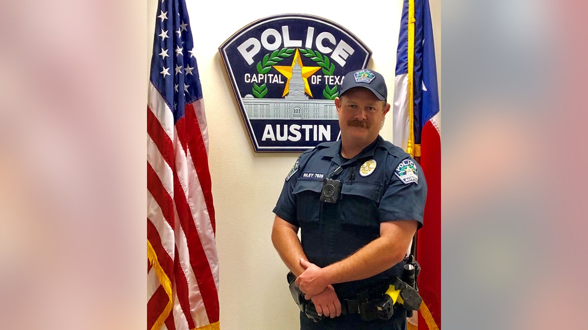 Officer James Riley was on patrol in the Baker sector of Austin on June 3 when he was alerted to a young child who was reportedly walking alone in a parking lot, the Austin Police Department said Monday.