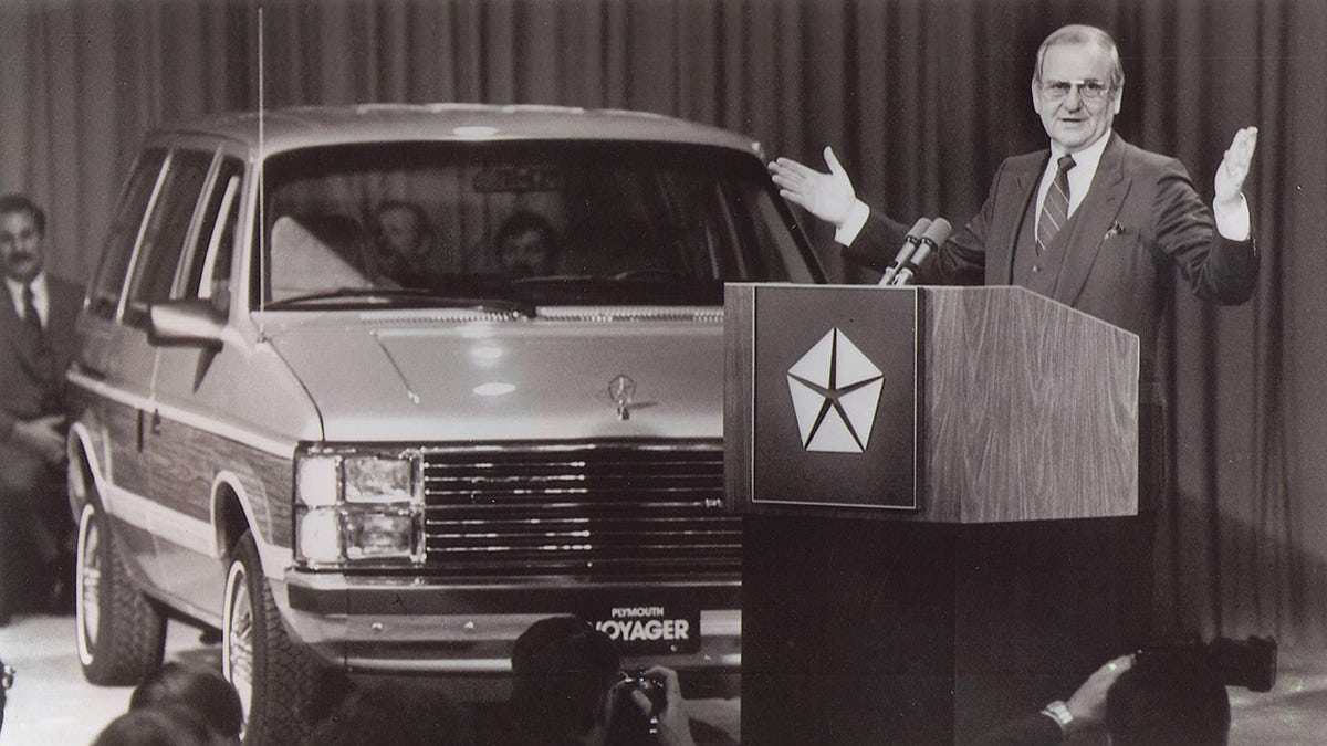 Chrysler Chairman Lee Iacocca had a big hit with the Plymouth Voyager and Dodge Caravan in 1984.