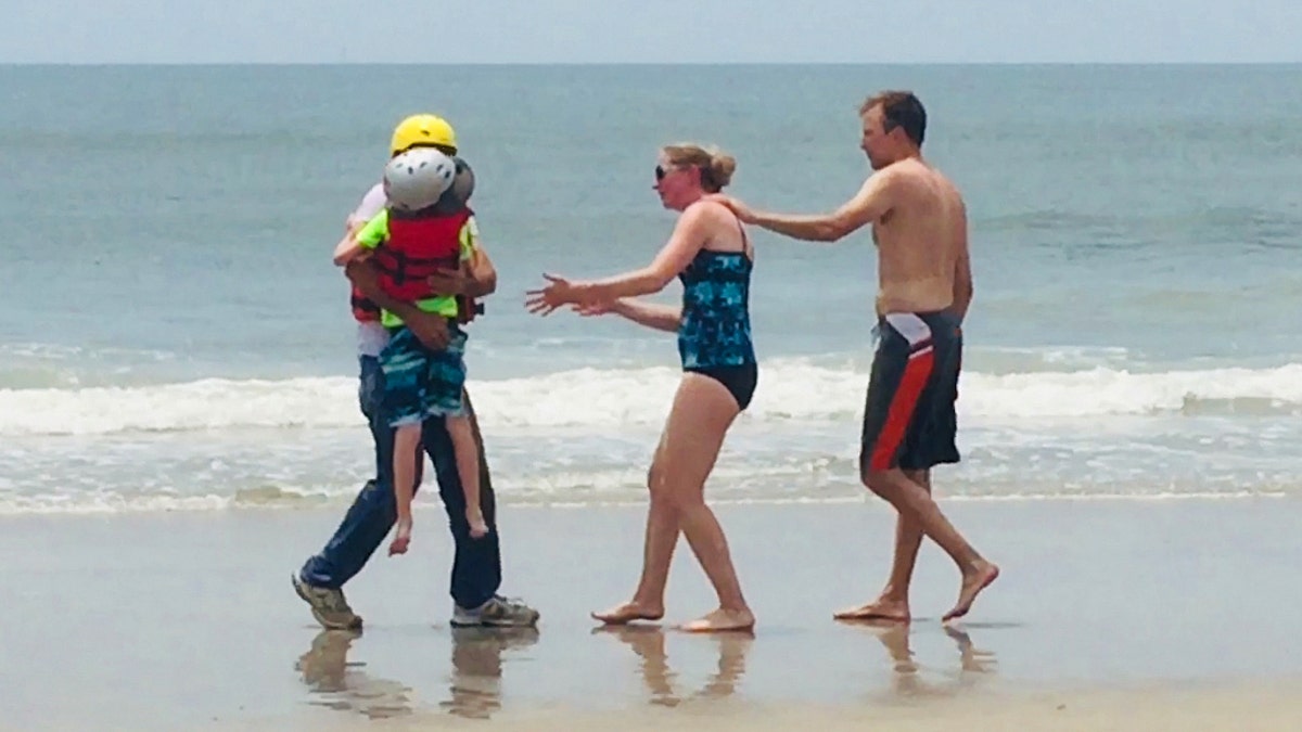 Declan O’Connor, 8, was vacationing with his family in <a data-cke-saved-href="https://www.foxnews.com/category/us/us-regions/southeast/north-carolina" href="https://www.foxnews.com/category/us/us-regions/southeast/north-carolina" target="_blank">North Carolina</a> on June 3 when a strong gust of wind pushed the float he was on into deep waters within seconds.
