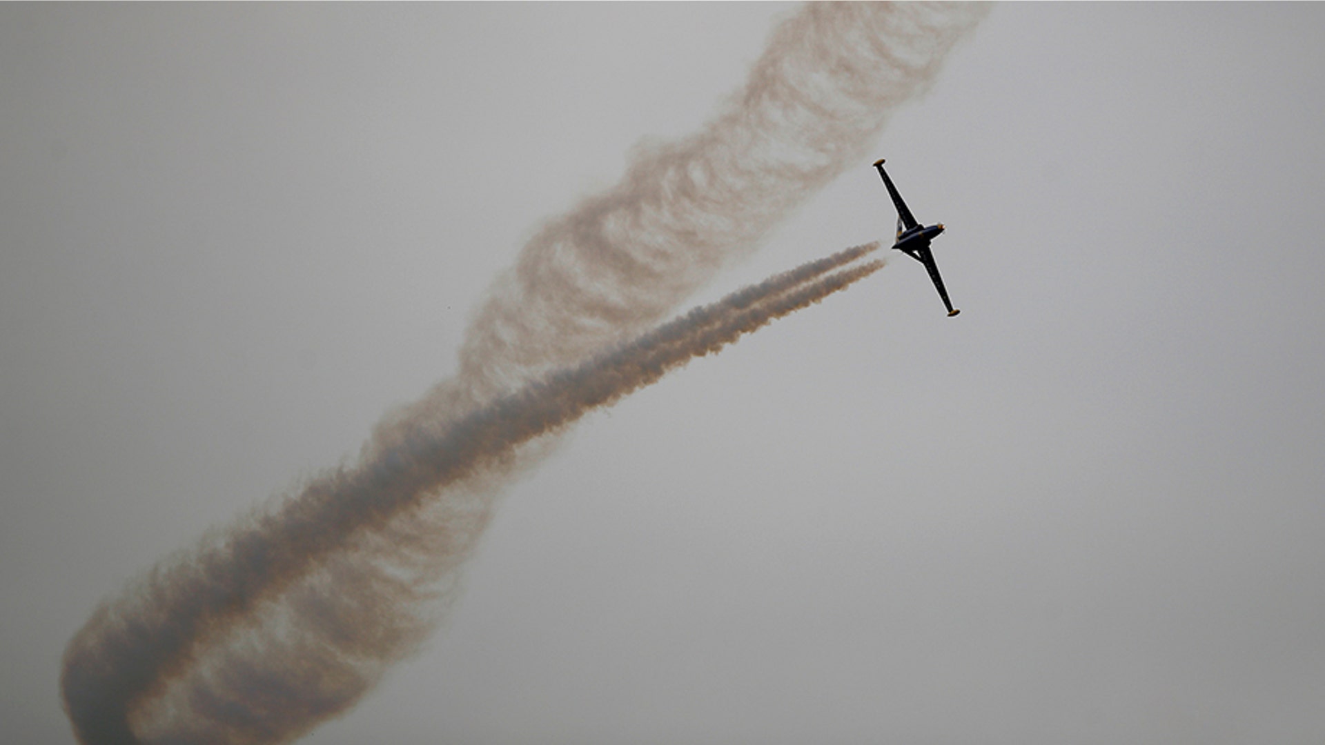 The Fouga Magister performs a demonstration flight at Paris Air Show, in Le Bourget, France, June 18, 2019. 