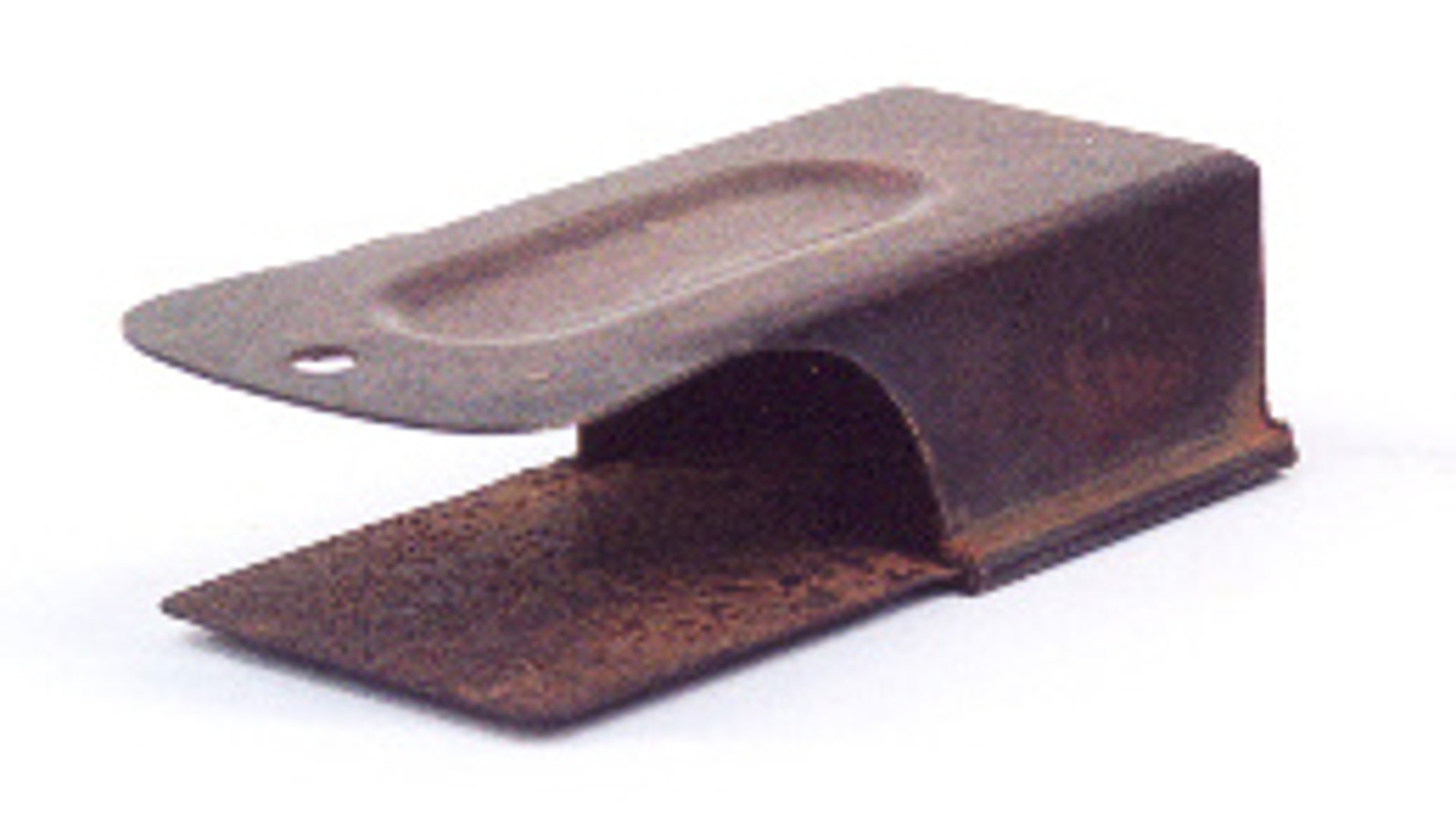 D-Day Cricket - While this wasn't technically developed by the Allies for the D-Day landings, it does show ingenuity. After the parachute landing in Sicily in 1943, it was realized that communication was difficult and that isolated paratroopers had no way of telling friend from foe. General Maxwell Taylor of the 101st Airborne Division found a simple way for troops to communicate. It was the "Acme 700 clicker," which was produced by J. Hudson and Company of Birmingham, England as a device for band and orchestra leaders. It was soon dubbed the "cricket" by the troops as it made a "click-clack" sound. One click-clack from a soldier was to be answered with a double click-clack response. This photo shows an original D-Day cricket.