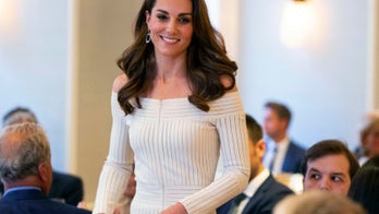 Kate Middleton, Duchess of Cambridge looks gorgeous in off-the-shoulder white knitted dress
